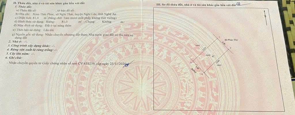 Đất thổ cư Vinh Lộc 81m² giá chỉ 9xxx - Cơ hội đầu tư tuyệt vời!