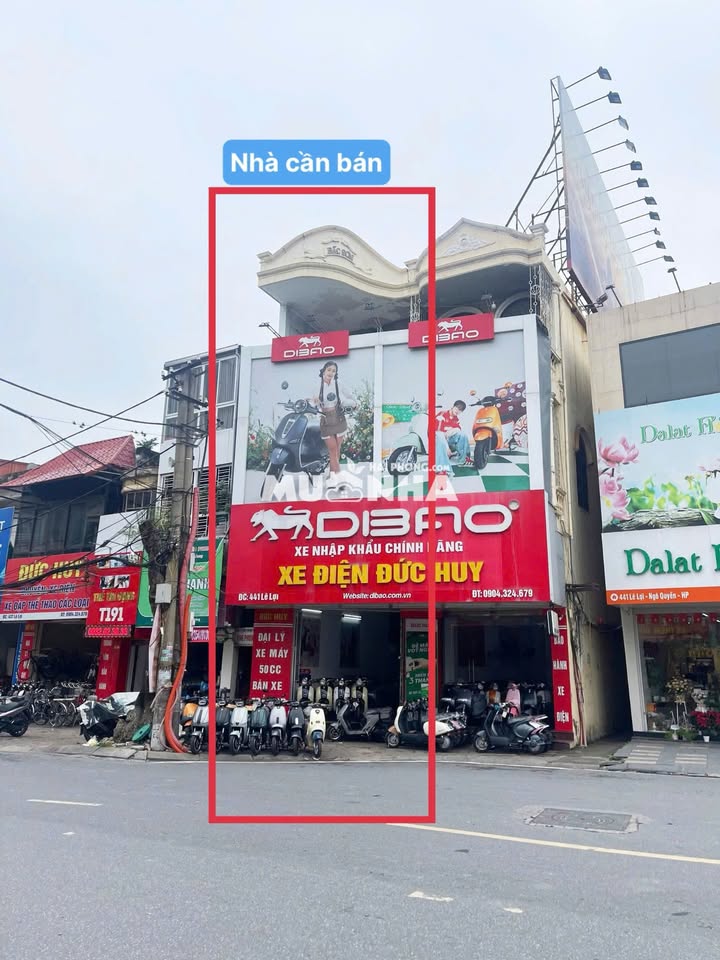 Nhà mặt đường Lê Lợi, Hải Phòng 59m² - Kinh doanh sầm uất ngay ngã 4!