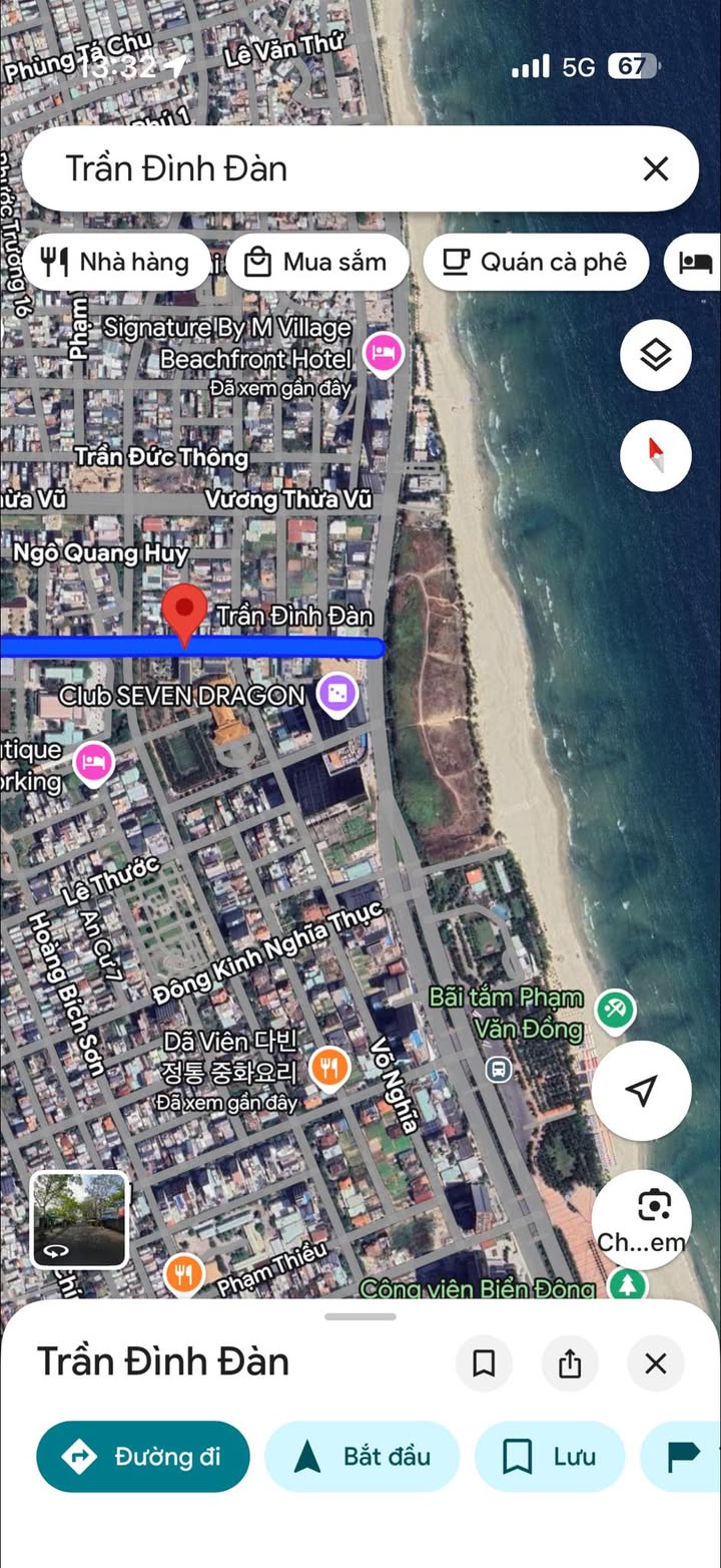 Căn hộ 5 tầng 17 phòng đường Trần Đình Đàn Đà Nẵng 300m² giá 75 tỷ - Cách biển chỉ 3 bước chân!