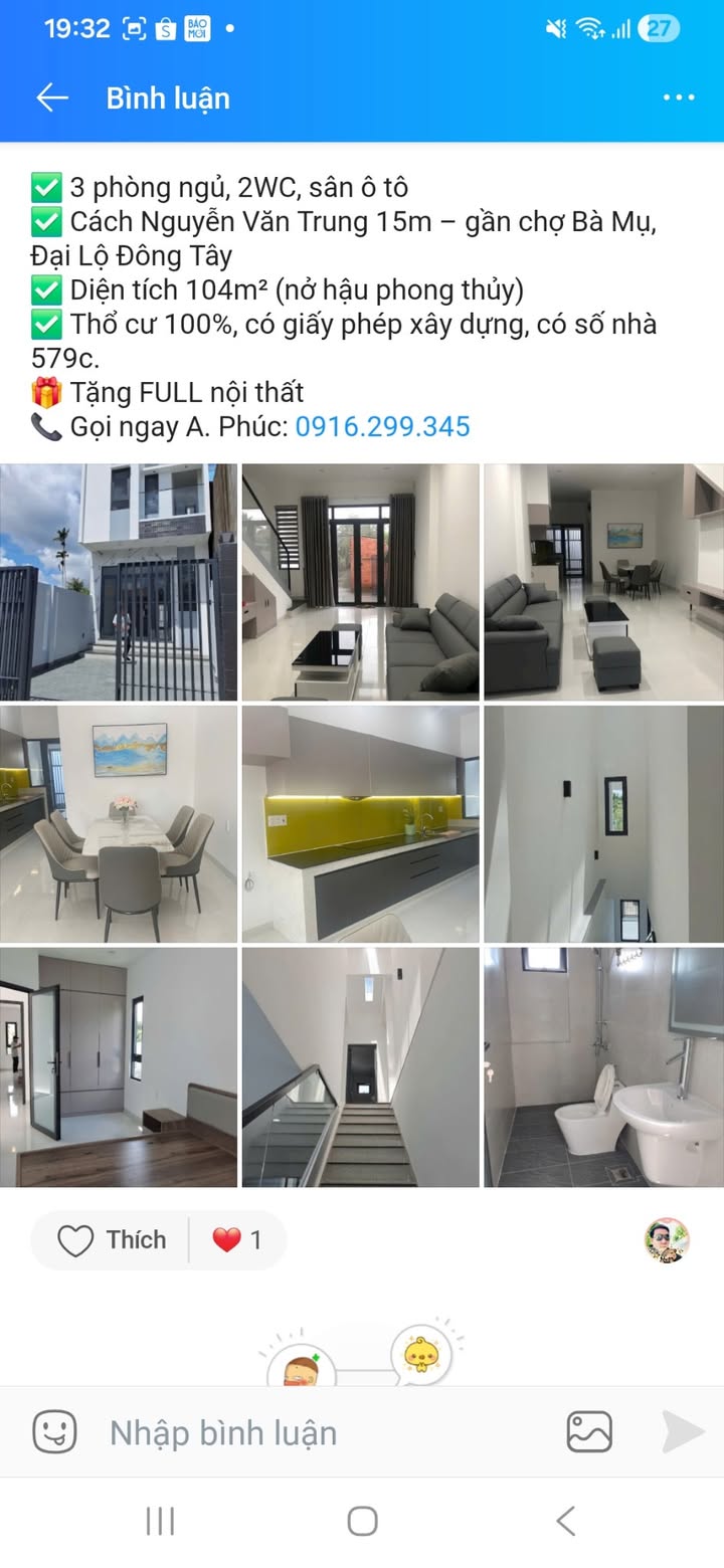 Nhà mới 3PN Phú Khương, Bến Tre giá 2.69 tỷ - Sổ đỏ chính chủ!