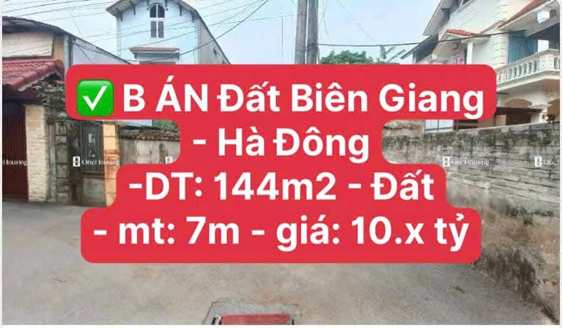 Đất Biên Giang - Hà Đông 144m² giá 10 tỷ - Cơ hội đầu tư tuyệt vời!