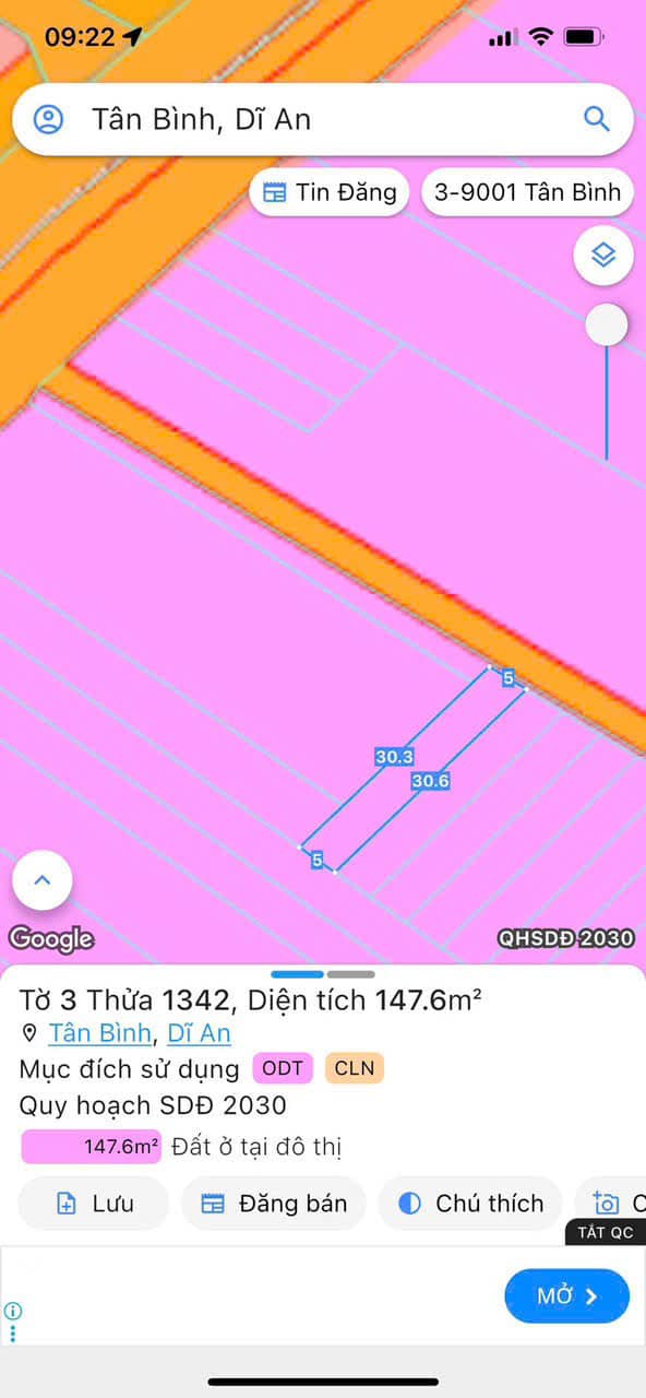 Đất nền Tân Bình, Dĩ An 147m² giá chỉ 2.55 tỷ - Cơ hội đầu tư tuyệt vời!