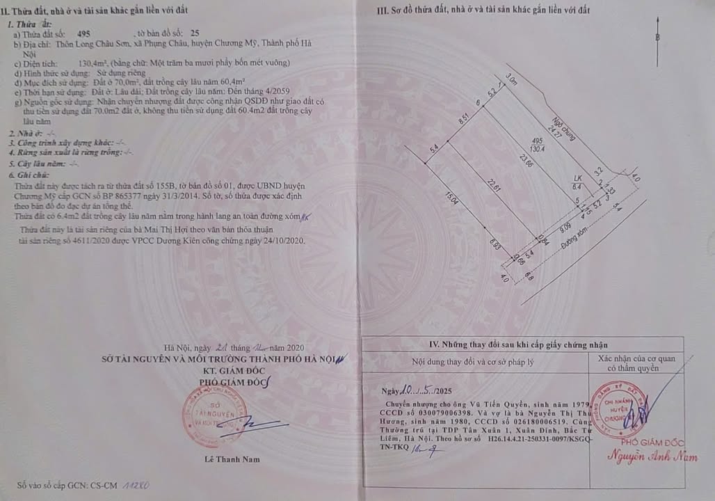 Đất nền Phụng Châu, Chương Mỹ 130.4m² giá 5 tỷ - Mặt tiền kinh doanh đắc địa!