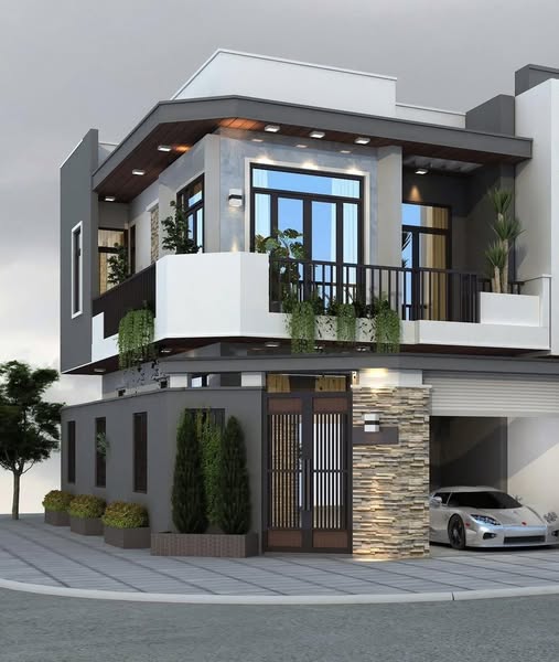 Nhà góc đẹp tại chợ Đống Đa, Pleiku 98m² - Thiết kế xinh xắn, giá chỉ 2.1 tỷ!