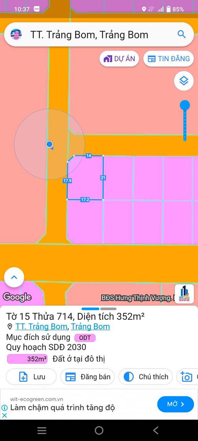 Đất nền Trảng Bom 352m² giá thỏa thuận - Mặt tiền kinh doanh đắc địa!