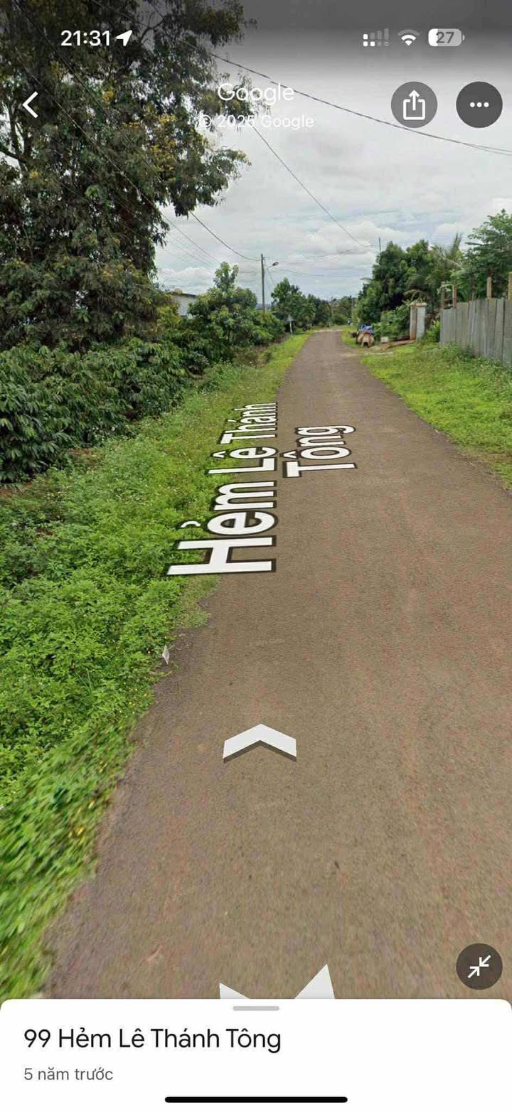 Đất thổ cư 176m² tại đường Lê Thánh Tông, huyện Krông Năng - Giá chỉ 880 triệu!