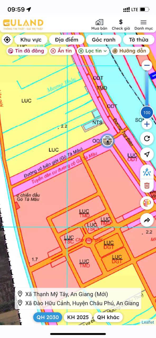 Đất nền Vĩnh Ngươn, Châu Đốc 825m² chỉ 300 triệu - Sổ hồng chính chủ ngay trong ngày!