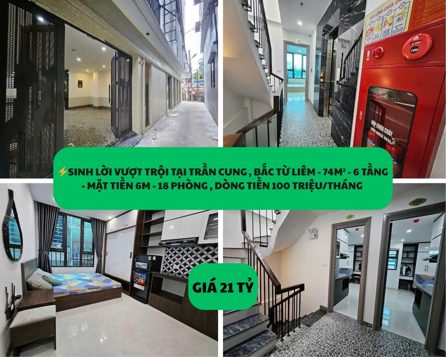 Nhà phố Trần Cung Bắc Từ Liêm 74m² giá 21 tỷ - Đầu tư sinh lời bền vững!