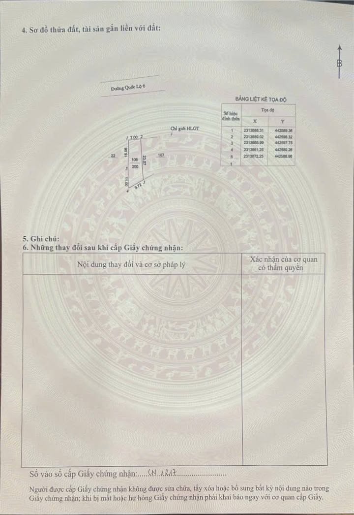 Đất nền 200m² tại phường Kỳ Sơn, Hòa Bình - Mặt tiền đường Quốc Lộ 6, giá chỉ 4 tỷ!