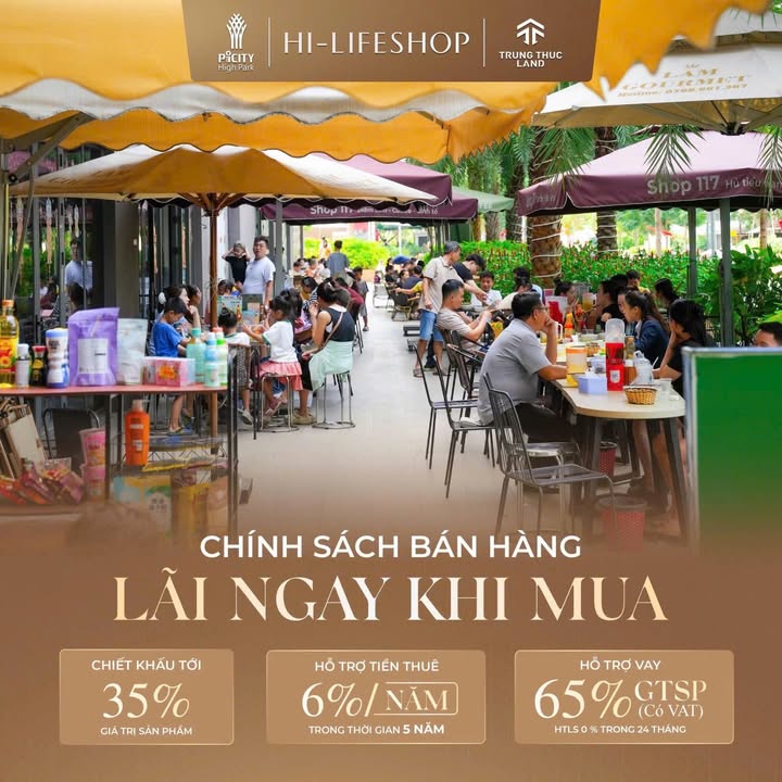 Shophouse Picity High Park 115.8m² giá 7 tỷ - Đầu tư sinh lời bền vững!