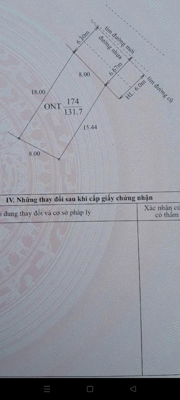 Đất mặt đường Liên xã Bình Sơn, Lục Nam 130m² giá 1.28 tỷ - Sổ đỏ chính chủ