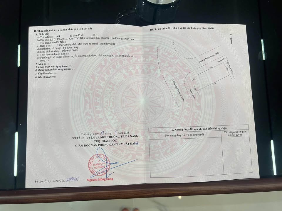 Đất nền khu đầu tuyến Sơn Trà Đà Nẵng 135m² giá 14.3 tỷ - Cơ hội đầu tư hiếm có!