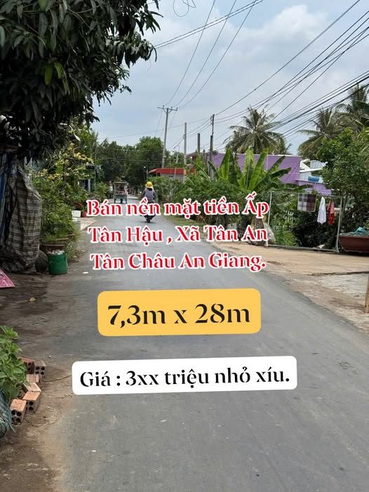Đất nền mặt tiền đường xe tải Tân An, Tân Châu - Diện tích 158m², giá chỉ 300 triệu!