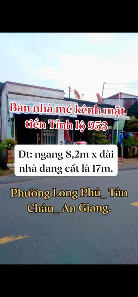 Nhà mặt tiền đường tỉnh lộ 953, Tân Châu, 139.4m² giá 1 tỷ - Cơ hội đầu tư tuyệt vời!