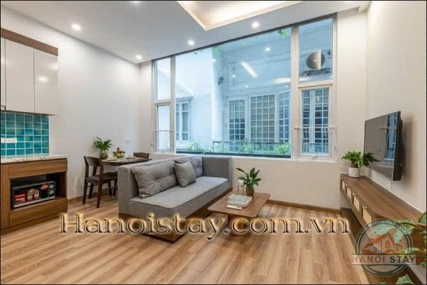 Căn hộ 1 phòng ngủ cho thuê tại Liễu Giai, Ba Đình - Đầy đủ nội thất, giá 12 triệu/tháng!