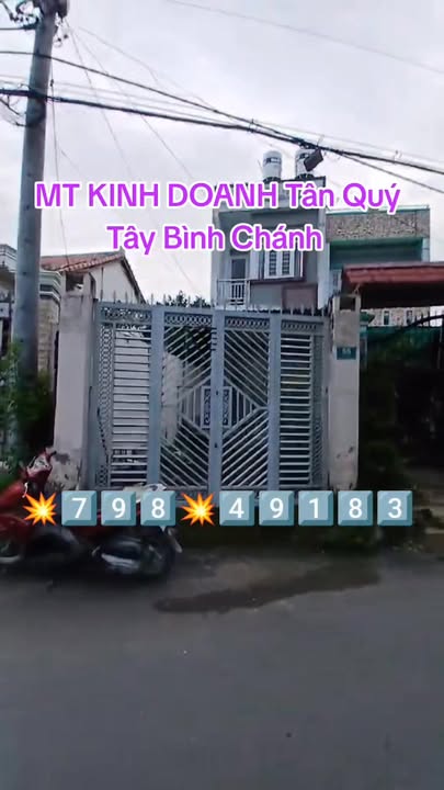 FrontHouse Tân Quý Tây Bình Chánh 162m² giá 3.2 tỷ - Mặt tiền kinh doanh sầm uất!