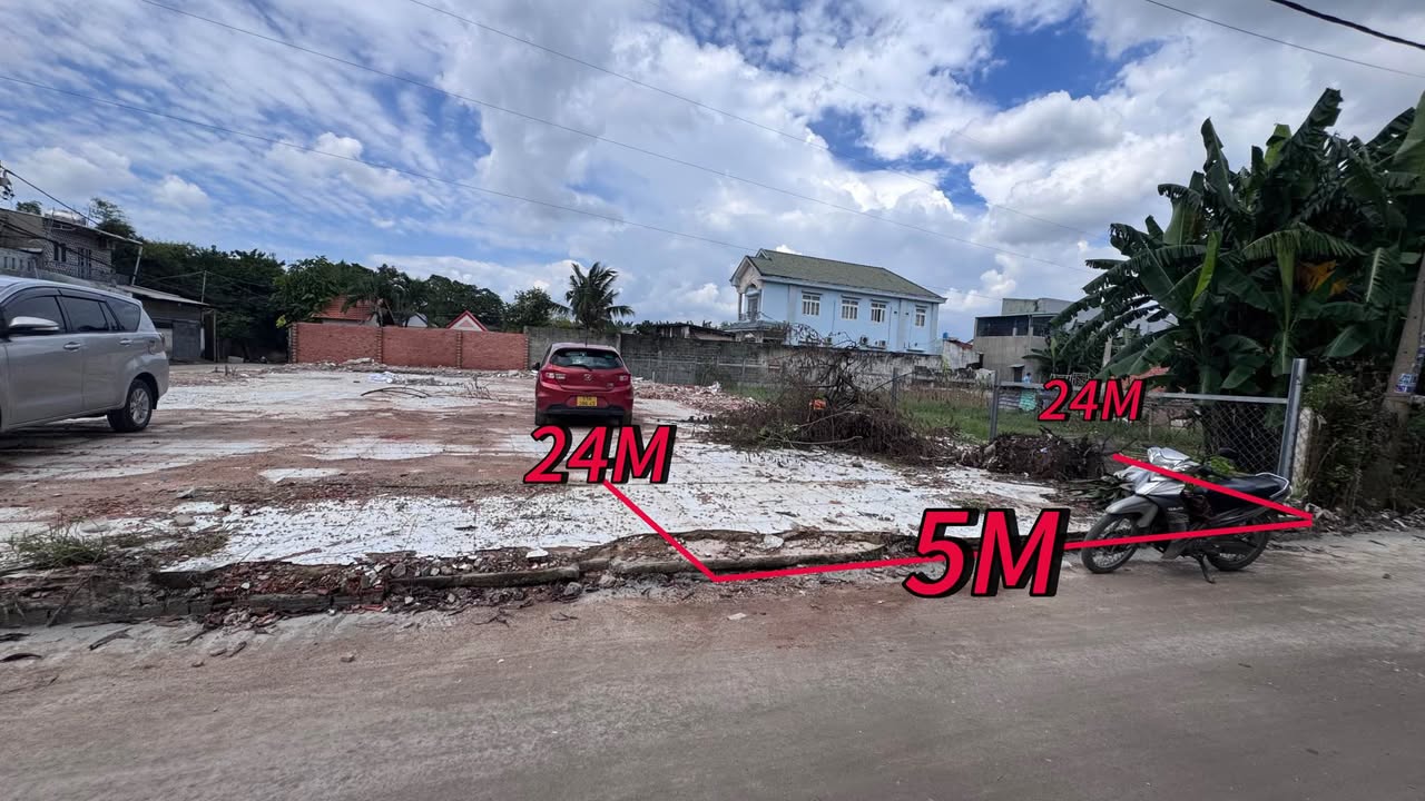 Đất Bà Điểm Hóc Môn 120m² giá 5.45 tỷ - Nằm gần chợ Huế, đường thông 6m!