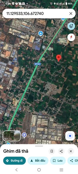 Lô đất đẹp phường Chánh Phú Hòa, Bến Cát 362m² chỉ 1.8 tỷ - Sổ hồng riêng, thương lượng chính chủ!