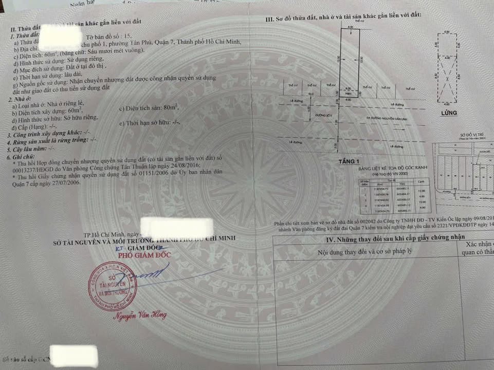 Nhà cấp 4 đường Số 9, Tân Phú, quận 7 - Diện tích 100m², Giá 15.1 tỷ, Sổ hồng riêng!