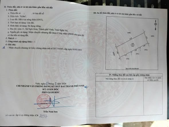 Đất nền Nghi Kim, Vinh 76m² giá 1.8 tỷ - Đường ô tô tránh thông thoáng!