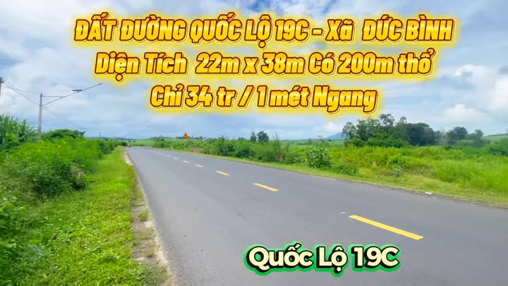 Đất Mặt Tiền QL19C Thôn Đồng Phú 600m² giá 748 triệu - Cơ hội đầu tư sinh lời!