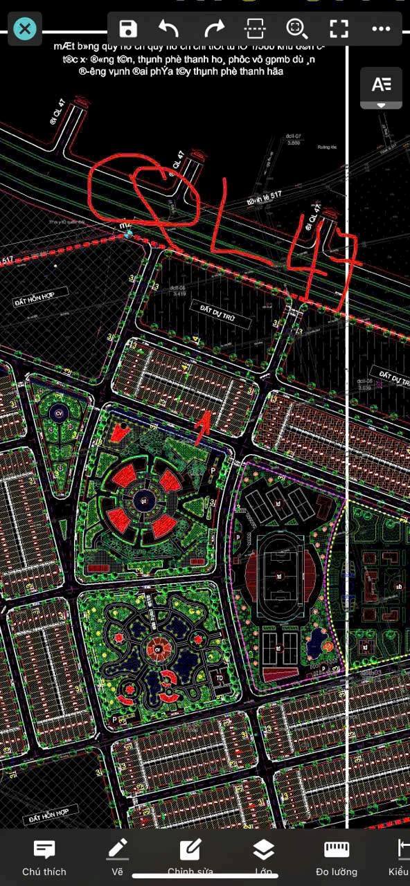 Lô đất 105m² tại Đông Tân, Thanh Hóa - Đối diện công viên, giá thỏa thuận!