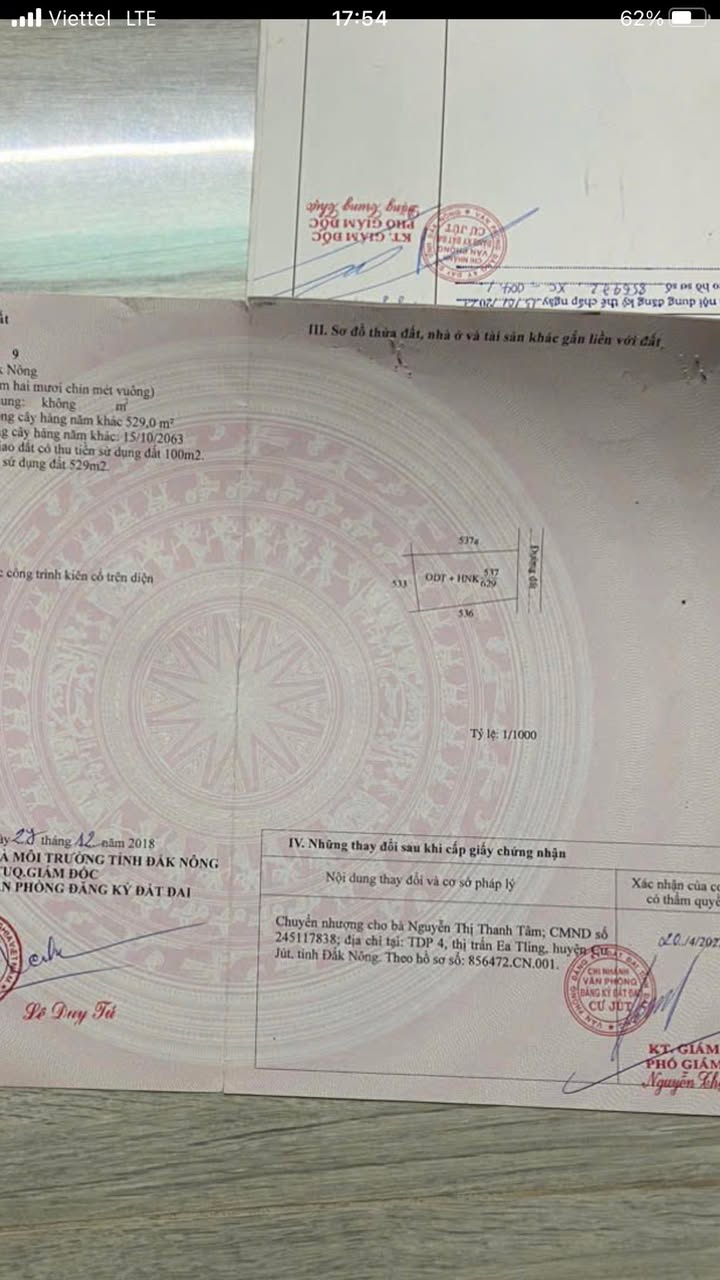 Đất nền xã Cư Jút, huyện Krông Nô, 595m² giá 7.735 tỷ - Cơ hội đầu tư tuyệt vời!