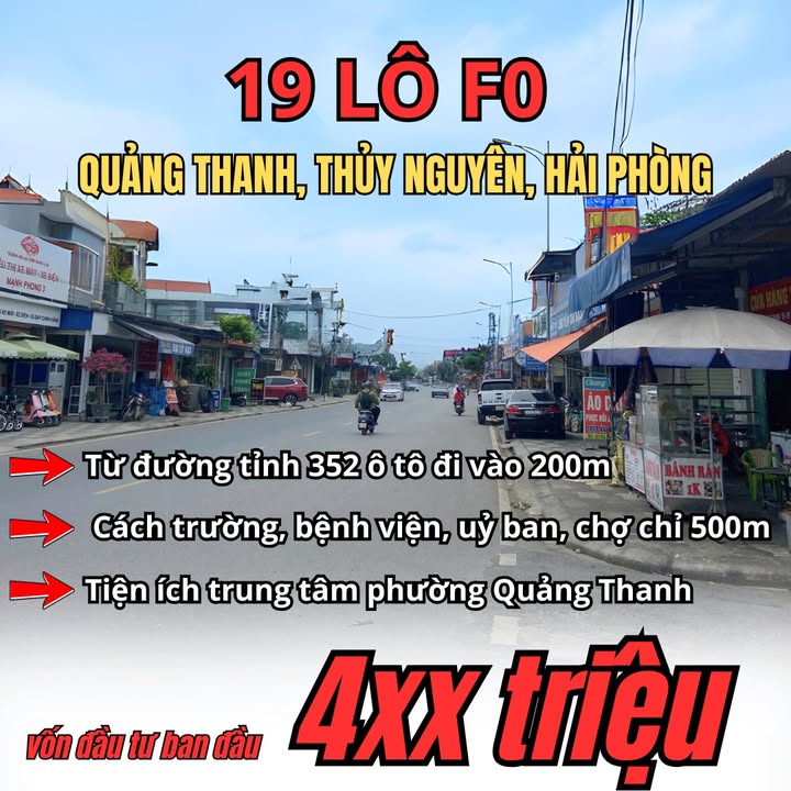 Đất nền dự án tại Quảng Thanh, Thủy Nguyên, Hải Phòng - Chỉ từ 400 triệu sở hữu ngay!