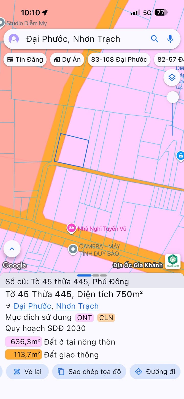 Đất nền Nhơn Trạch 750m² giá thỏa thuận - Thế đất vuông vức, vị trí đẹp!