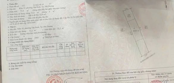 Đất nền ngõ phố Đỗ Hành, Tân Bình, Hải Dương 72.8m² - Vị trí đẹp, ô tô vào tận nơi!