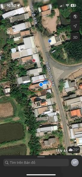 Đất mặt tiền Quốc lộ 57B, Thạnh Phước, 385m² giá 2 tỷ - Cơ hội đầu tư lý tưởng!