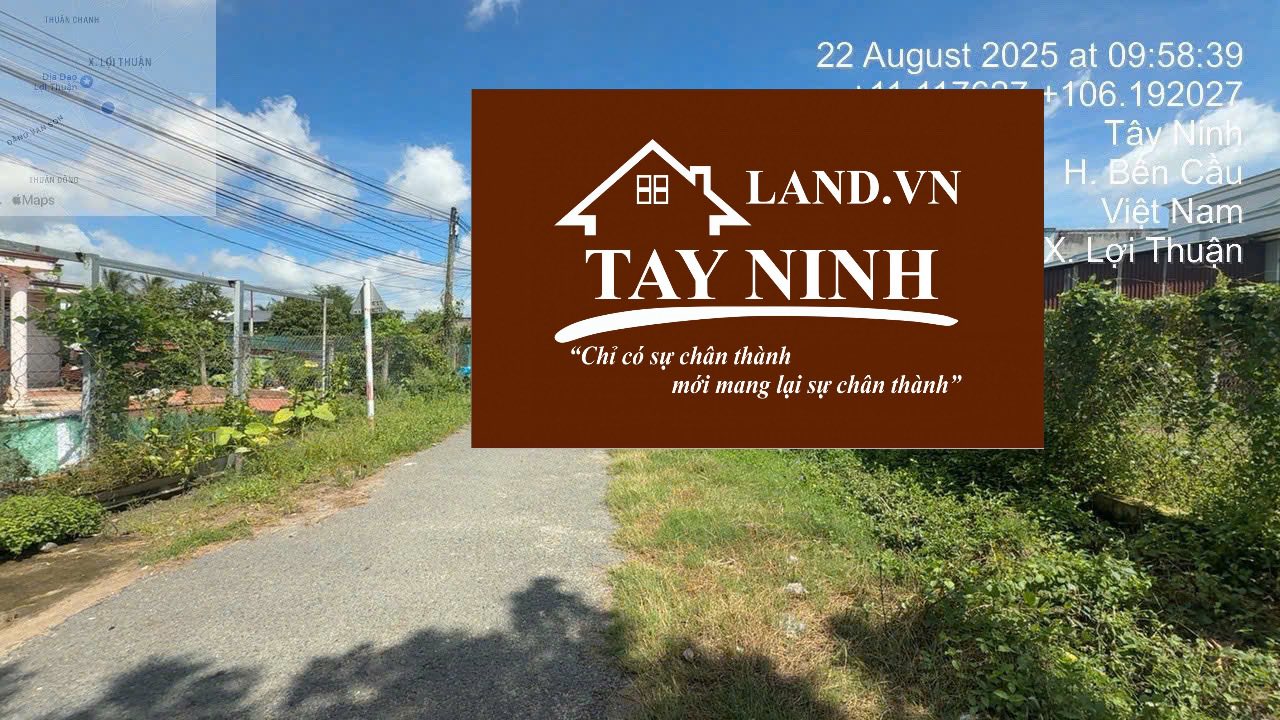Đất thổ cư 318m² xã Bến Cầu Tây Ninh giá chỉ 2.3 tỷ - Sổ hồng riêng, pháp lý rõ ràng!