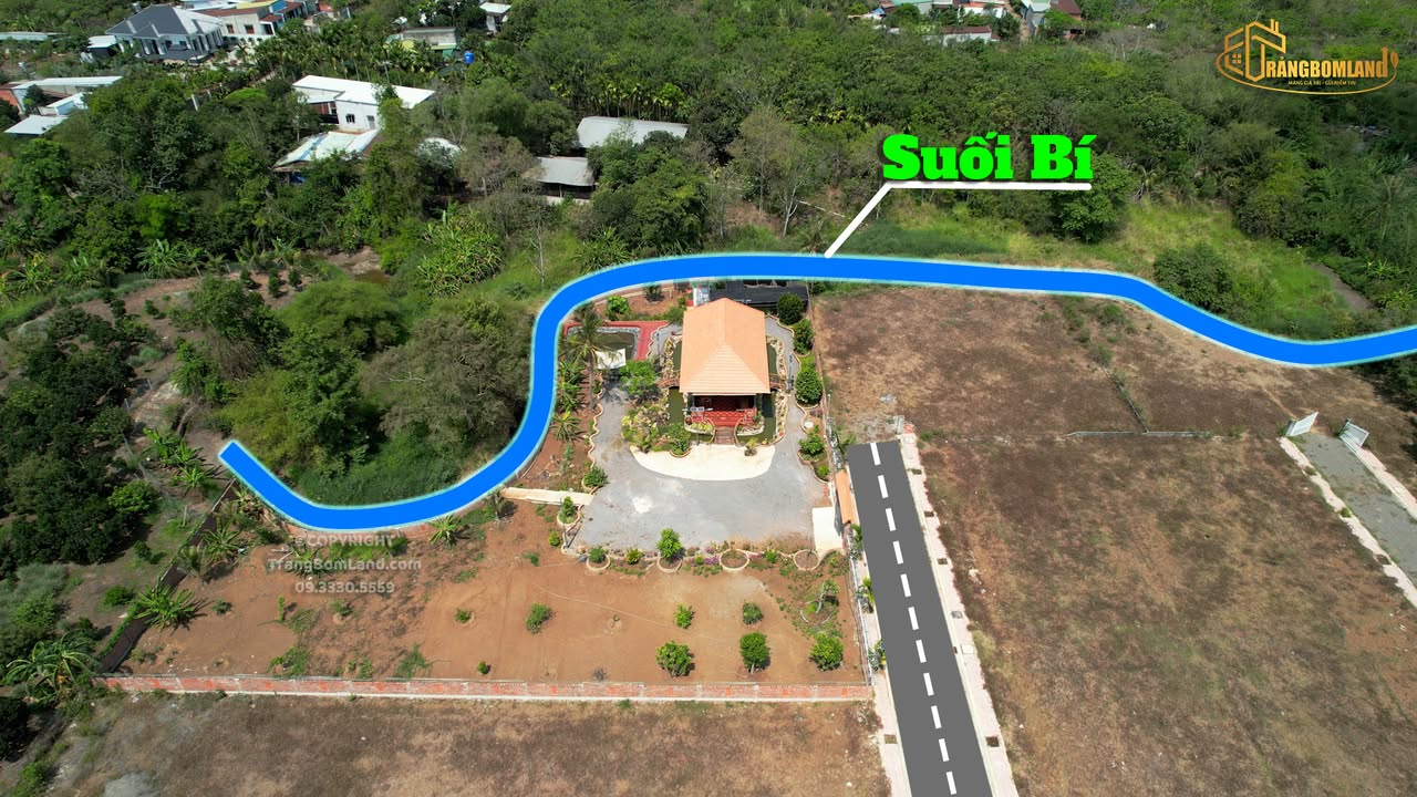 Nhà vườn nghỉ dưỡng Lộ 25, Thống Nhất 2000m² - View suối Bí mát mẻ!