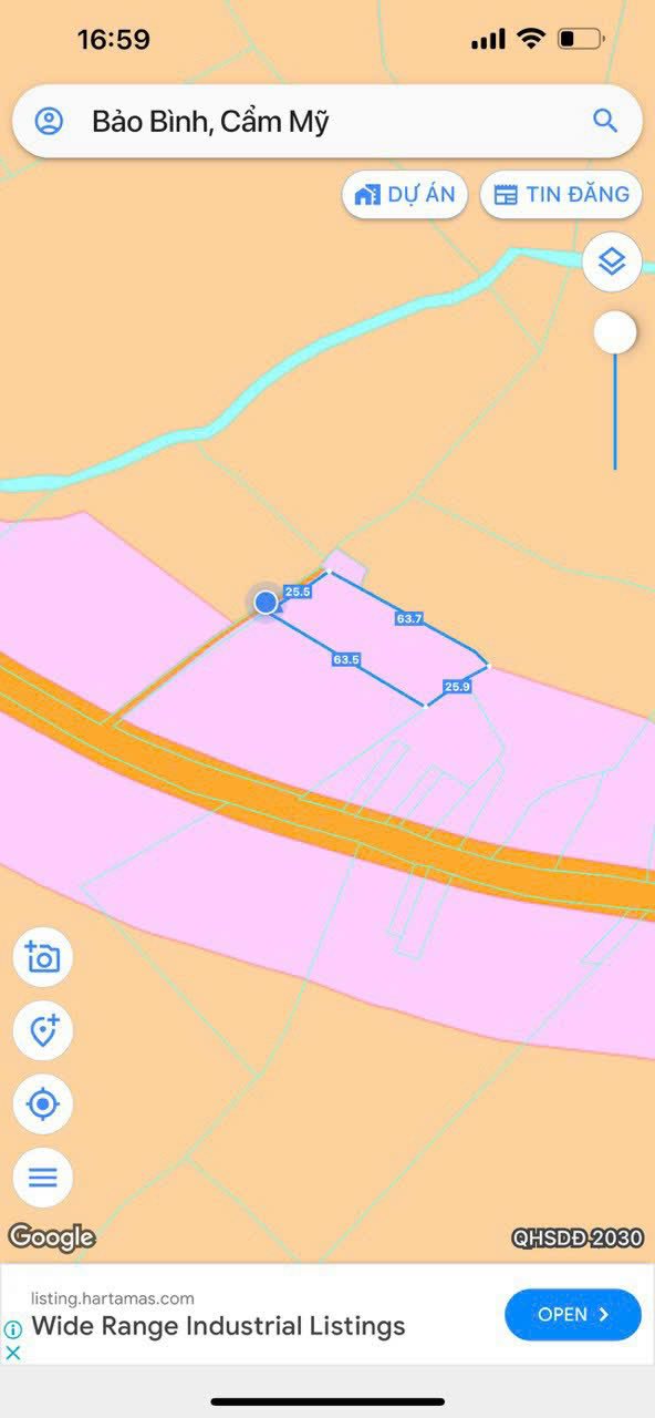 Đất nền Bảo Bình Cẩm Mỹ 1500m² giá 1.5 tỷ - Sổ hồng chính chủ!