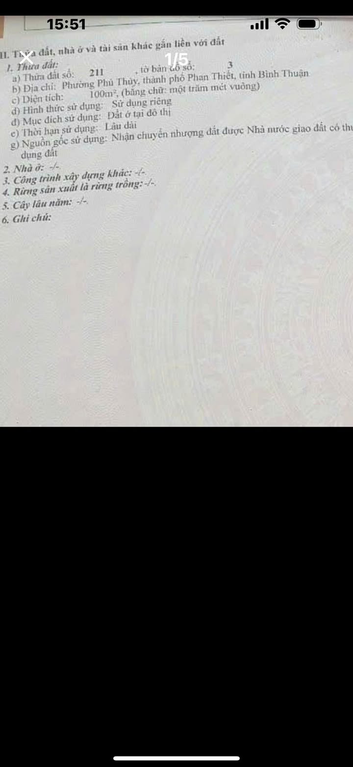 Đất nền Phú Thủy, Phan Thiết diện tích 200m² giá 4 tỷ - Bán gấp, vị trí đẹp!