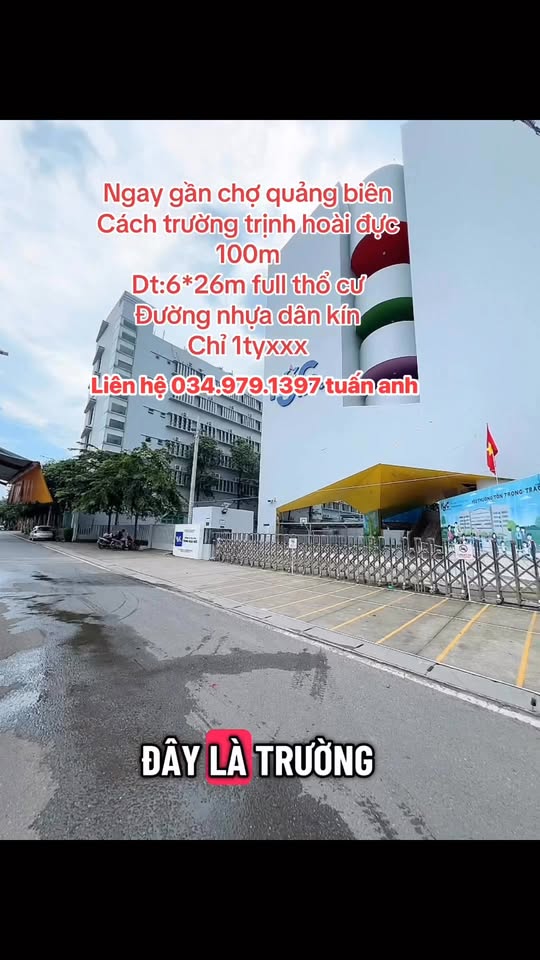 Đất thổ cư Trảng Bom 156m² giá 1 tỷ - Vị trí đắc địa gần chợ!