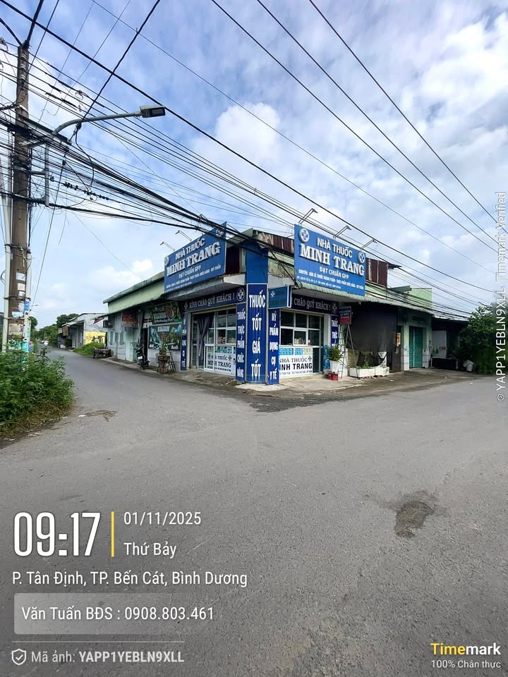 Đất mặt tiền đường nhựa Tân Định 90m² giá 1.5 tỷ - Kinh doanh hay xây dựng đều tuyệt vời!