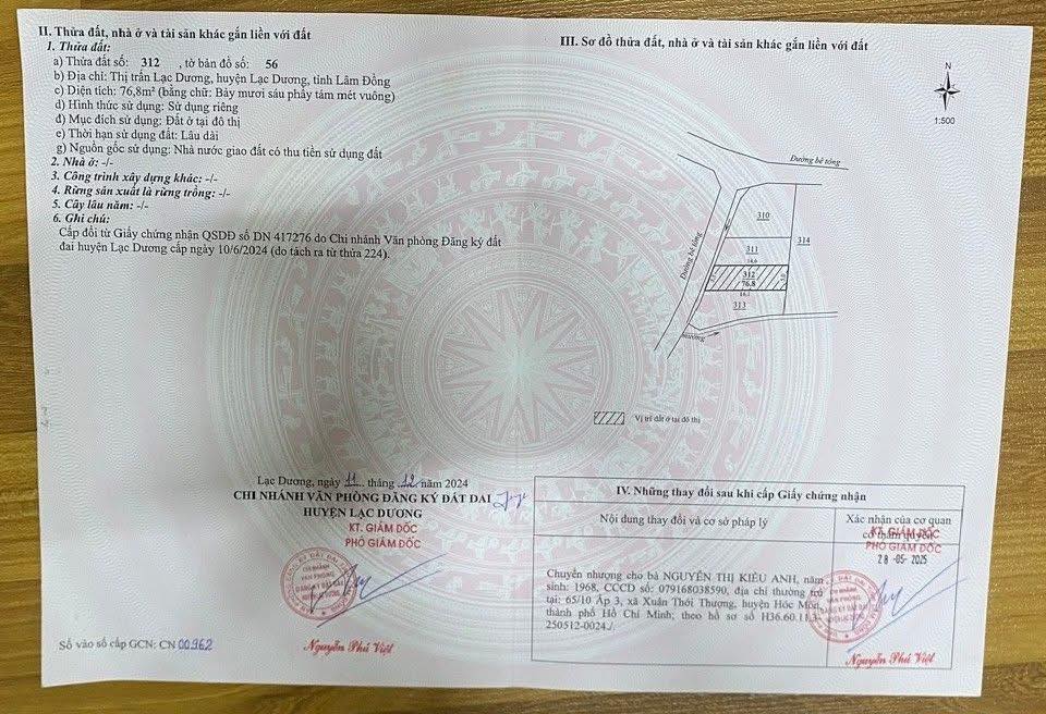 Đất nền tại phường Langbiang, Lạc Dương 76.8m² giá 2.2 tỷ - Sổ đỏ chính chủ!