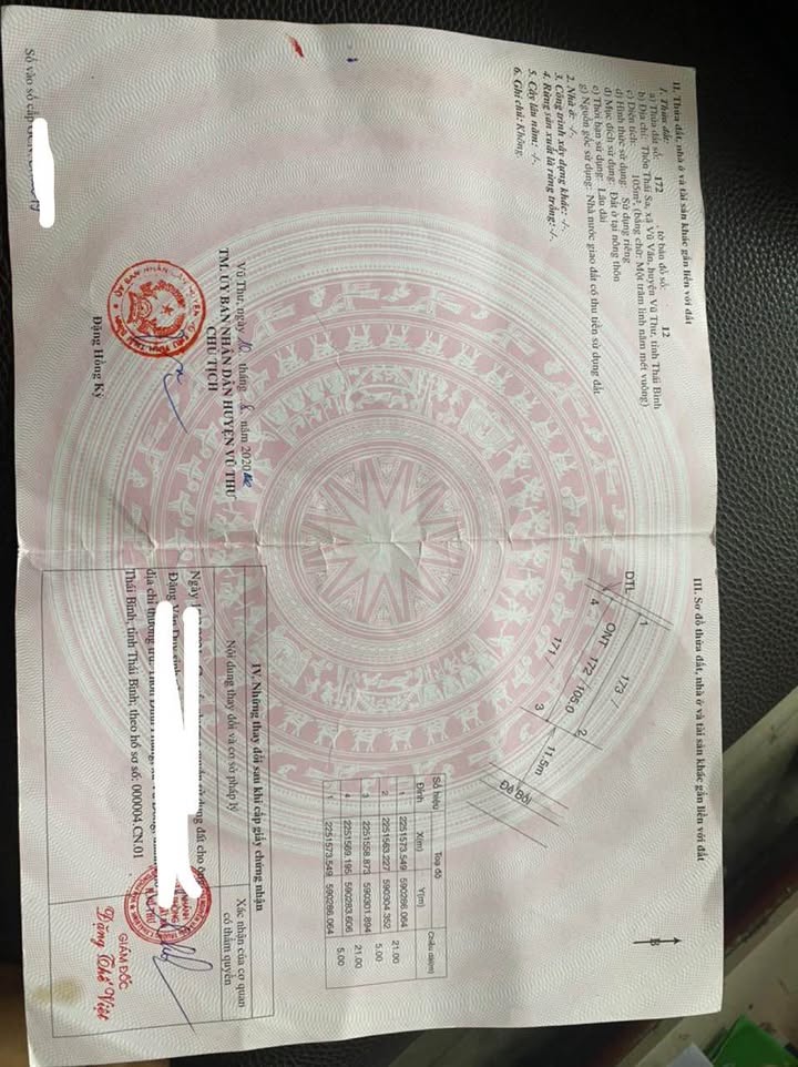 Đất nền Vũ Thư Thái Bình 105m² giá tốt - Cắt lỗ nhanh cho nhà đầu tư!