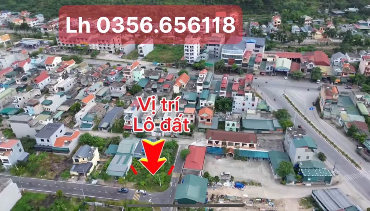Đất lô góc 2 mặt tiền Trưng Vương, Uông Bí 126m² giá chỉ 2 tỷ - Cơ hội đầu tư tuyệt vời!