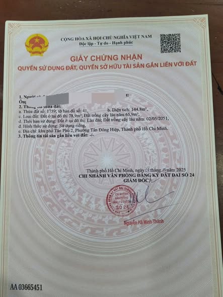 Đất Tân Đông Hiệp, Dĩ An 145m² - Đường Cây Da, Giá Thỏa Thuận!