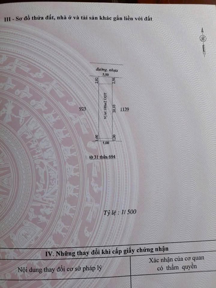 Đất nền Lộc Ninh 1200m² giá 1.02 tỷ - Hướng Bắc, vị trí đẹp ngay trục chính
