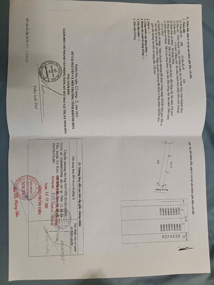 Đất thổ cư Ninh Xuân 322m² giá 966 triệu - Gần quốc lộ 26, thuận lợi giao thông!