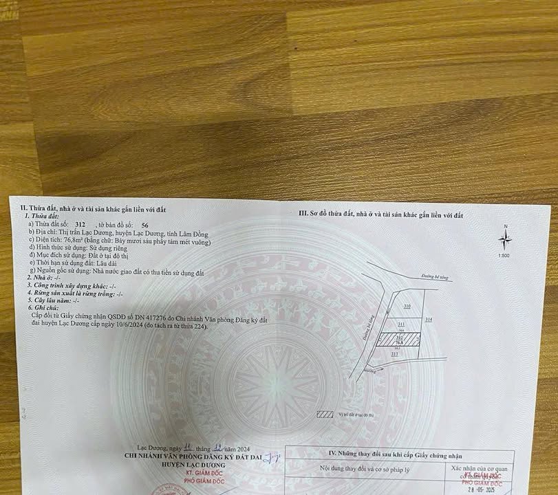 Đất nền Lạc Dương 76,8m² giá 2.2 tỷ - Sổ đỏ chính chủ, xây dựng tự do!