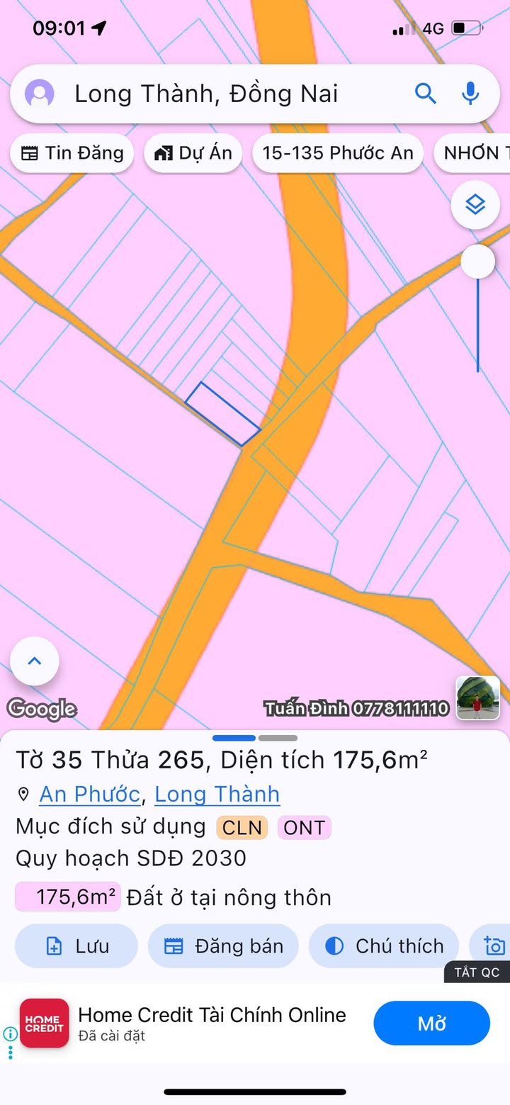 Đất nền 2 mặt tiền An Phước, Long Thành 177m² - Cơ hội đầu tư tuyệt vời!