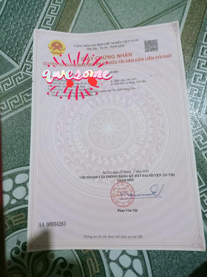 Đất kinh doanh tại xã Phạm Ngũ Lão, Hưng Yên 104m² giá chỉ 2 tỷ - Sẵn sàng ở ngay!