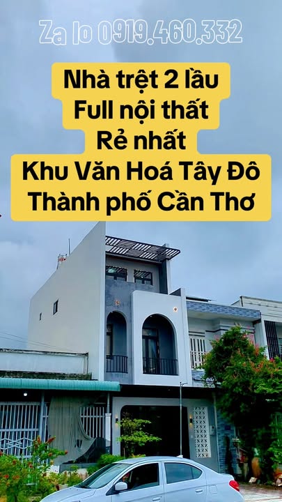 Townhouse Khu Dân Cư Văn Hoá Tây Đô Cái Răng 230m² giá 5.3 tỷ - Sẵn sàng vào ở ngay!