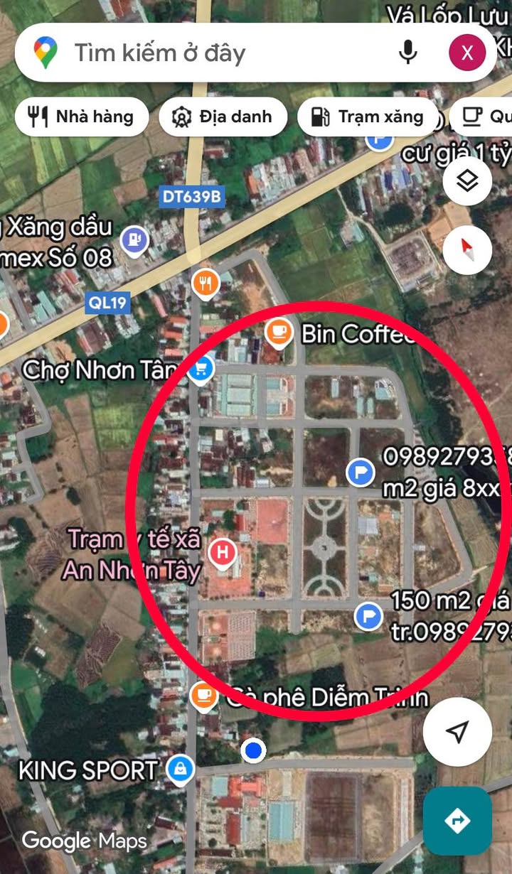 Đất nền tại Chợ Nhơn Tân, TX An Nhơn, 150m² chỉ 900 triệu - Cơ hội đầu tư hấp dẫn!