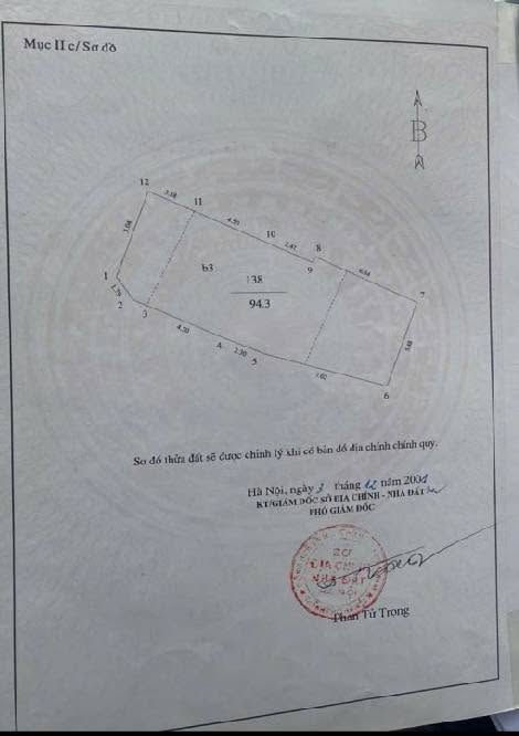 Đất nền Đào Tấn Ba Đình 94m² giá 26 tỷ - Đầu tư sinh lời ngay!