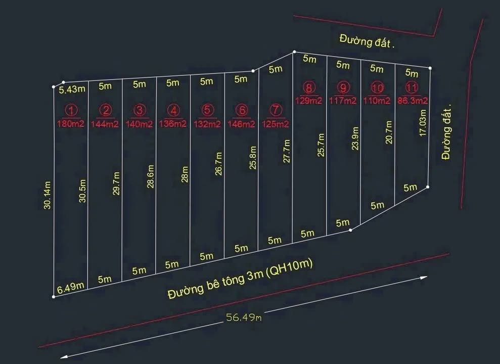 Đất thổ cư Hòa Trí, Ninh Hòa 1279m² - Tách được 11 lô, giá thương lượng!